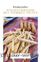 Fischstäbchen mit Pommes Frites