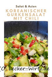 Koreanischer Gurkensalat mit Chili