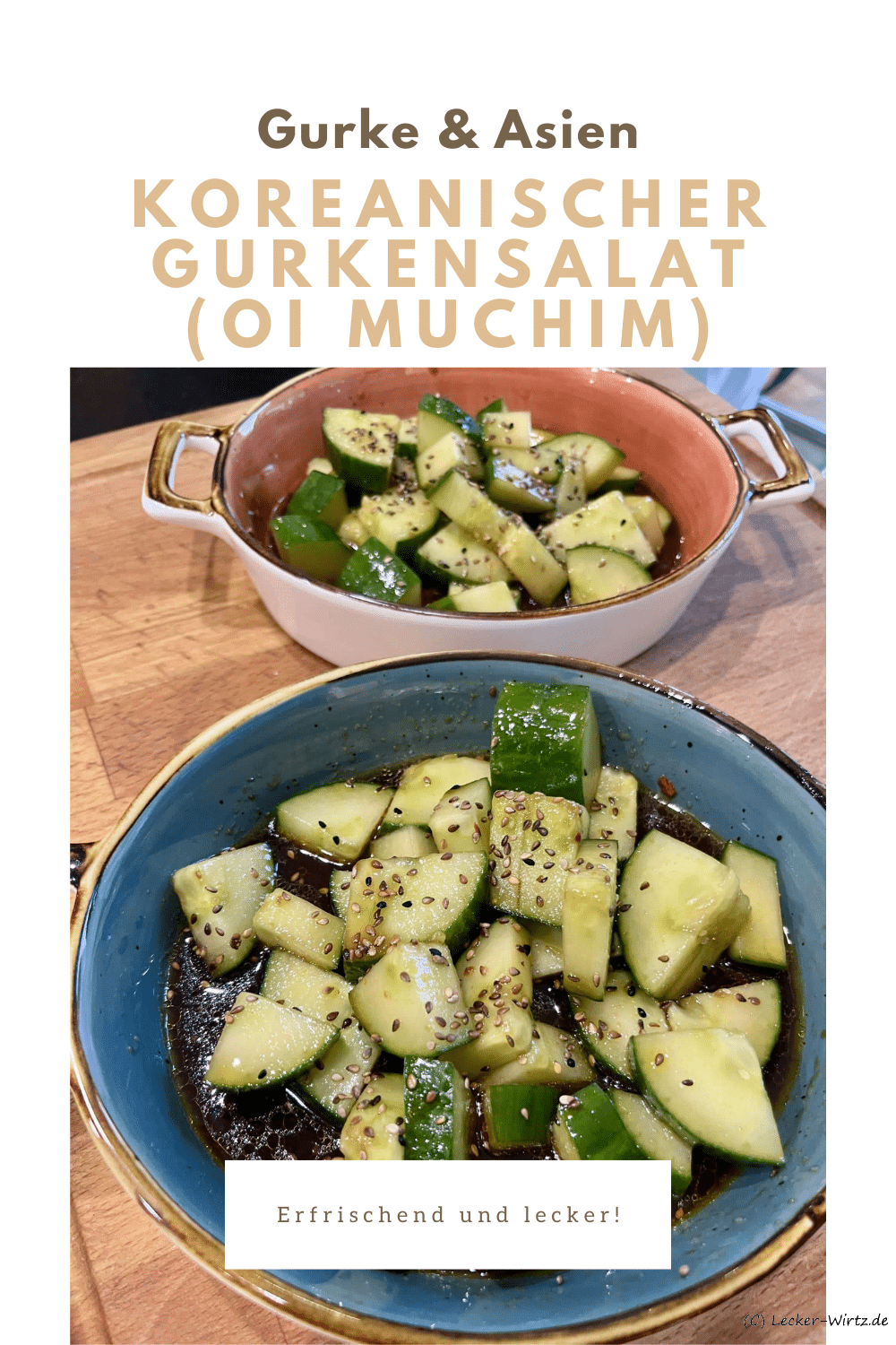 Koreanischer Gurkensalat (oi muchim)