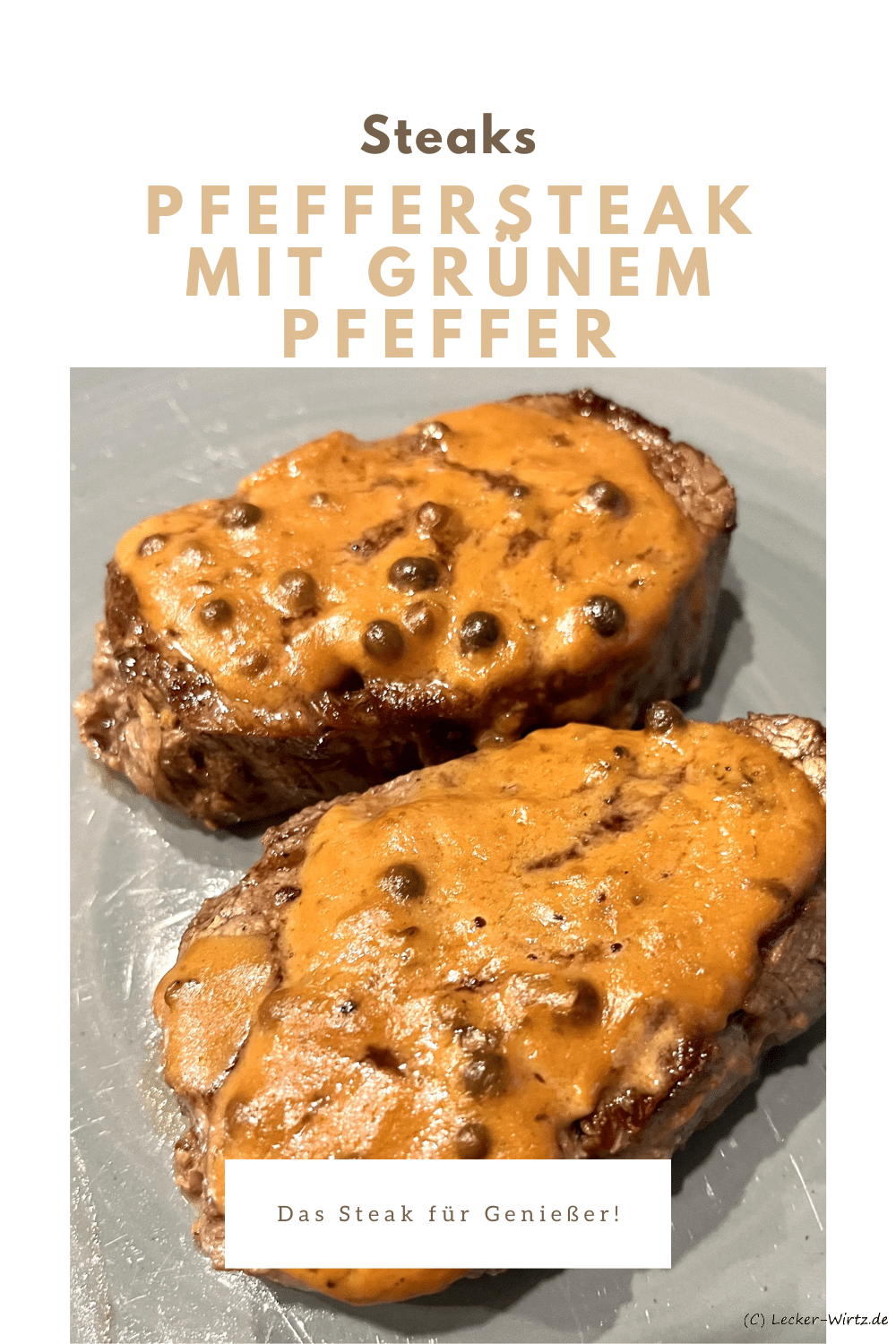Pfeffersteak mit grünem Pfeffer
