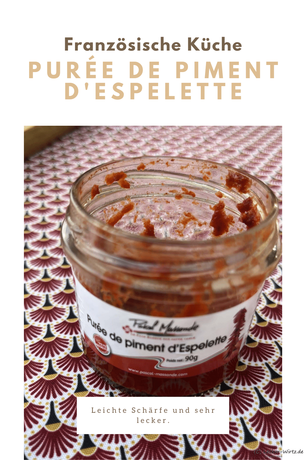 Purée de piment d'Espelette