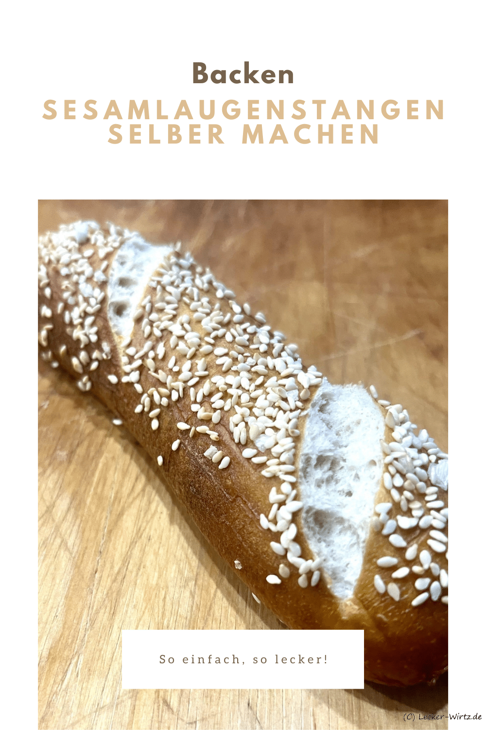 Sesamlaugenstangen selber machen