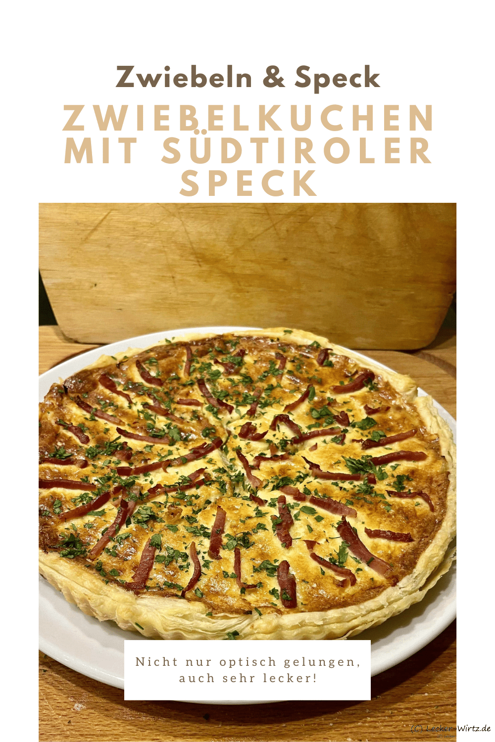 Zwiebelkuchen mit Südtiroler Speck