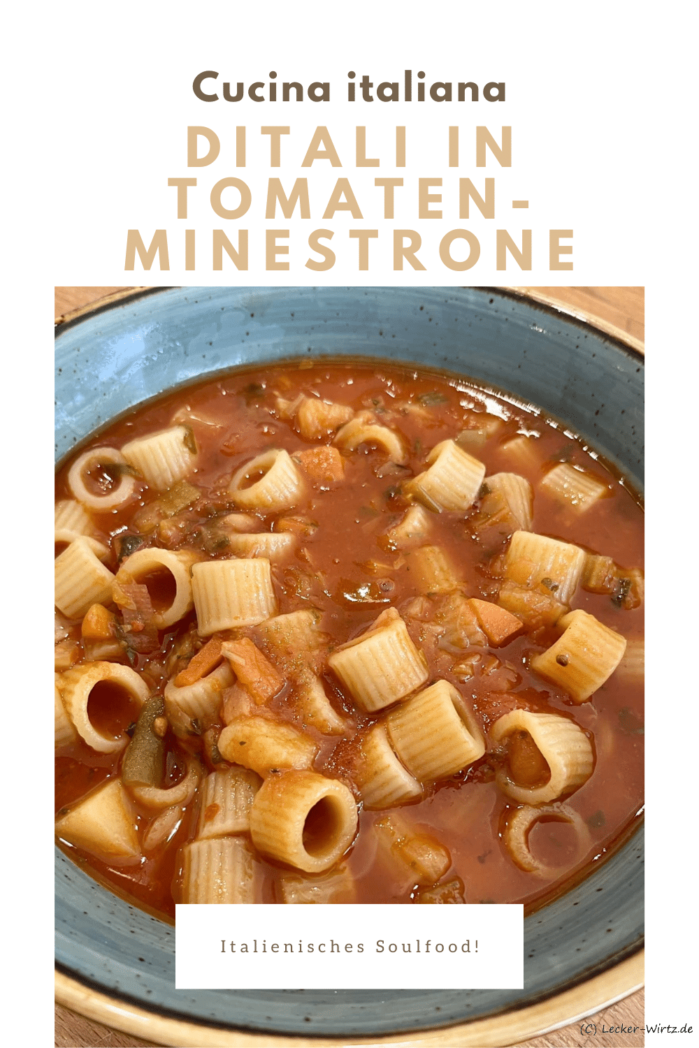Ditali in Tomaten-Minestrone