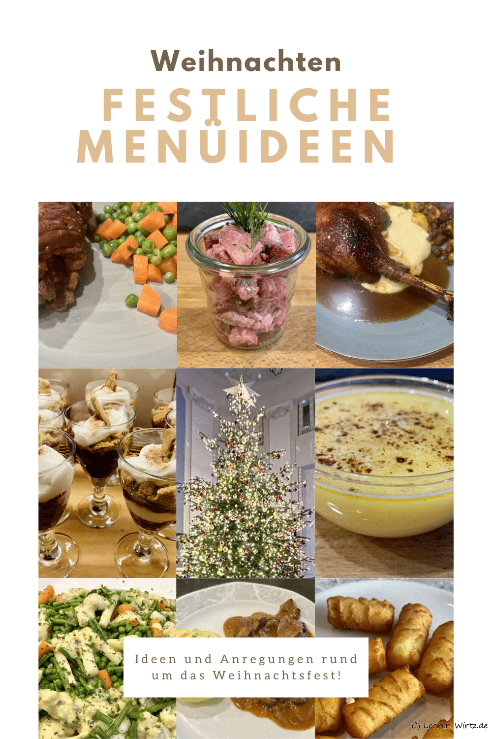 Festliche Menüideen für Weihnachten