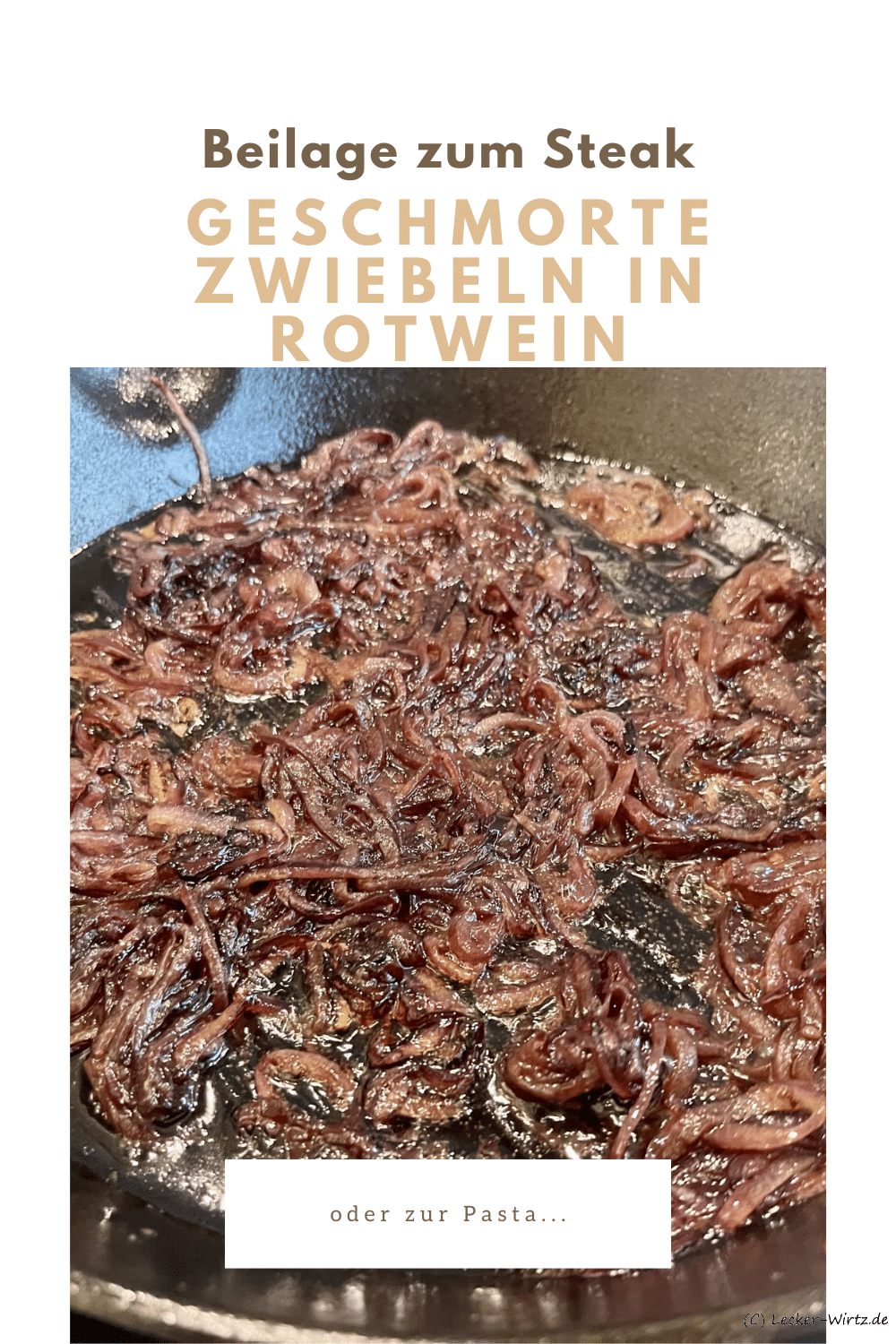 Geschmorte Zwiebeln in Rotwein