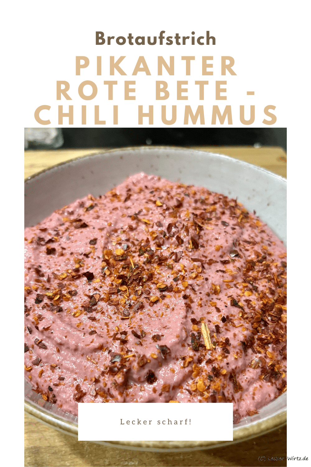 Pikanter Rote Bete - Chili Hummus