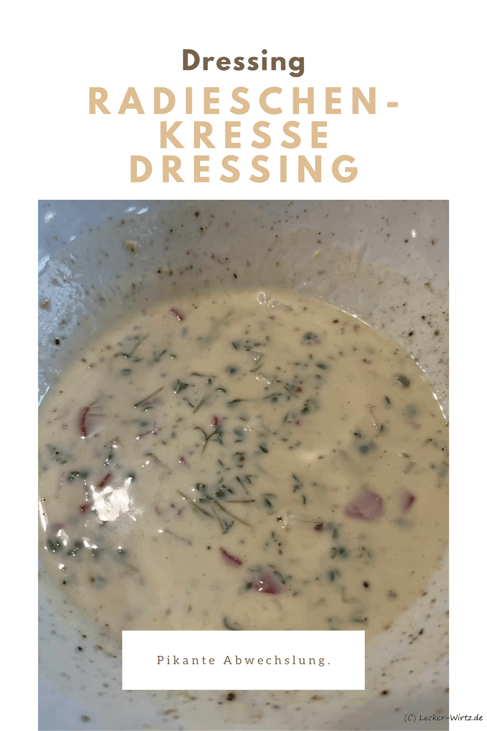 Radieschen-Kresse Dressing