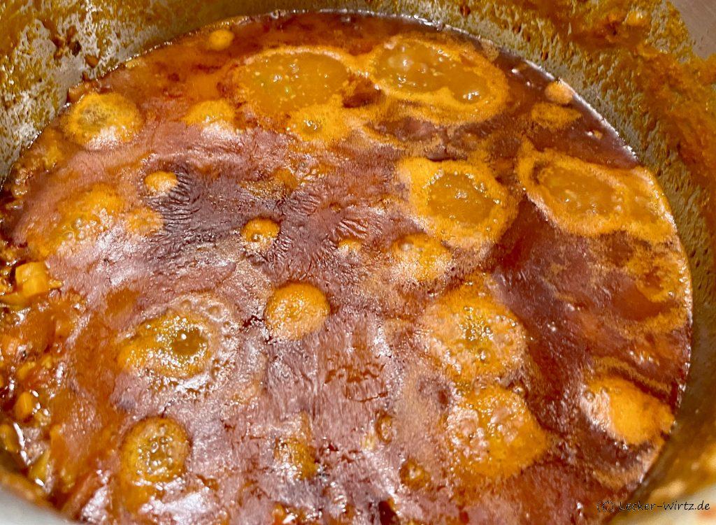 Ragù alla bolognese köchelt vor sich hin