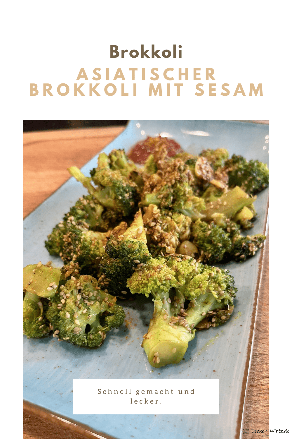 Asiatischer Brokkoli mit Sesam
