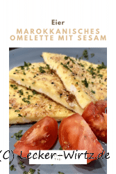 Marokkanisches Omelette mit Sesam
