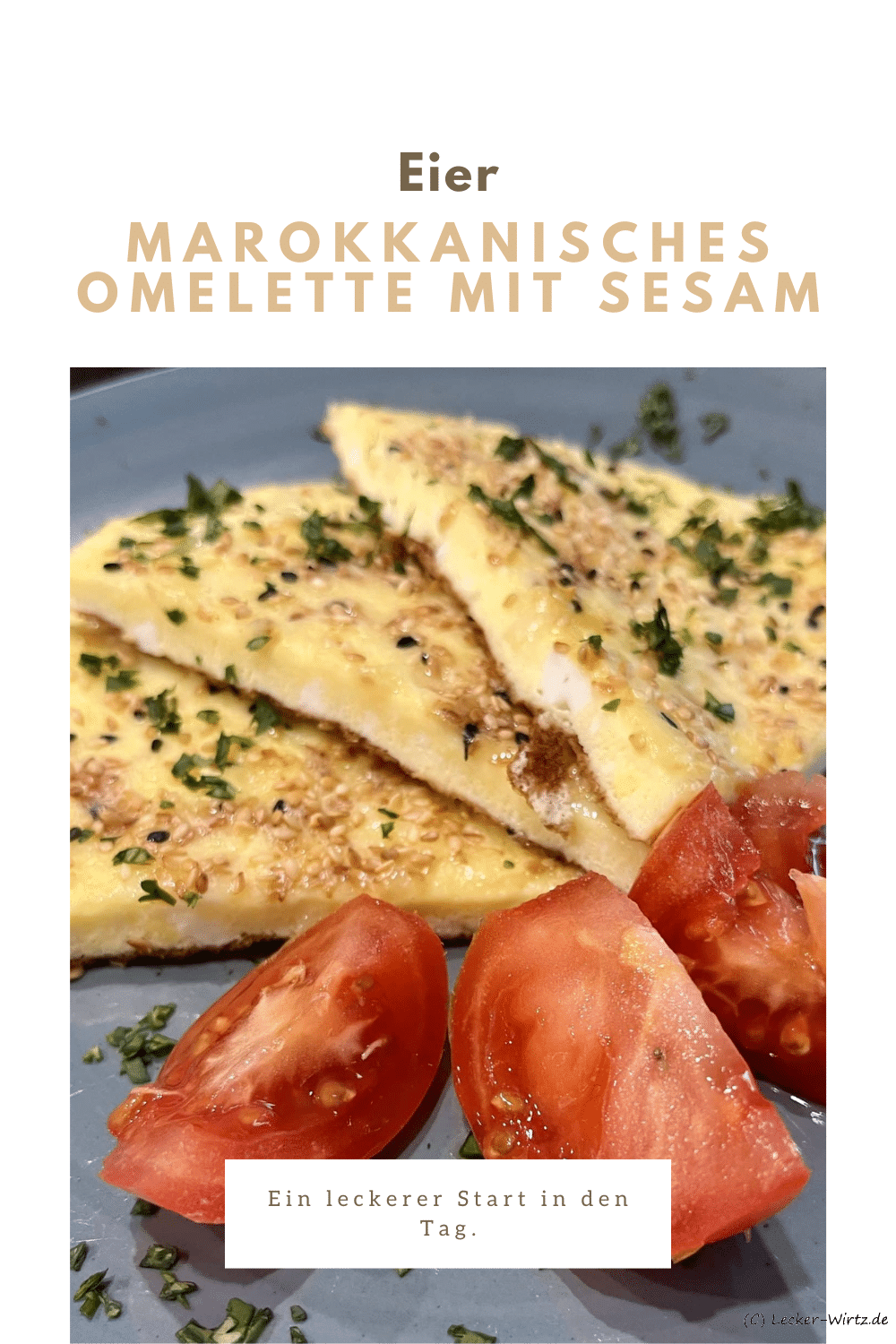 Marokkanisches Omelette mit Sesam
