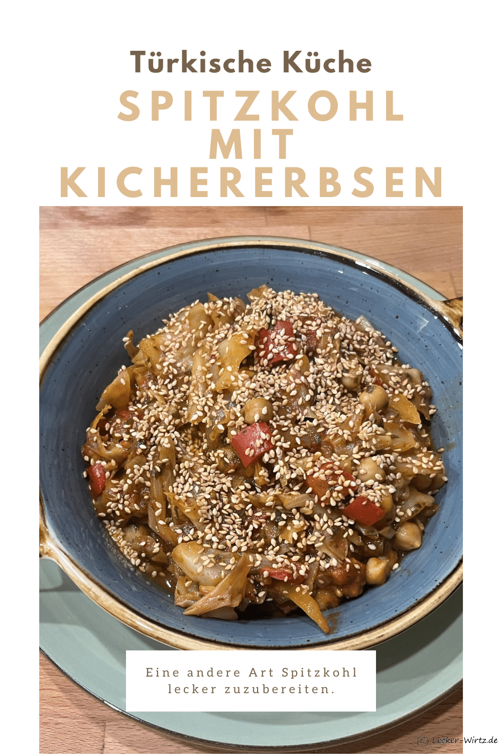 Muttaikose Usli – Spitzkohl mit Kichererbsen