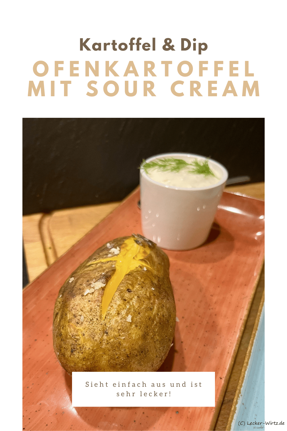 Ofenkartoffel mit Sour Cream