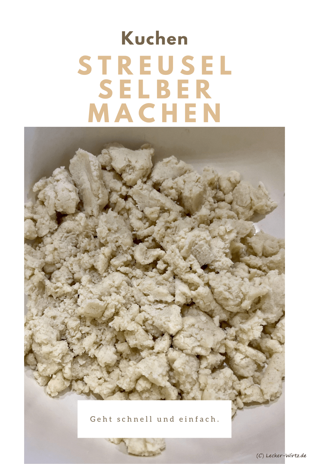Streusel selber machen