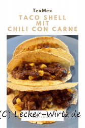 Taco Shell mit Chili con carne