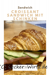 Croissant Sandwich mit Schinken
