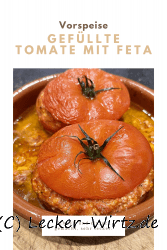 Gefüllte Tomate mit Feta