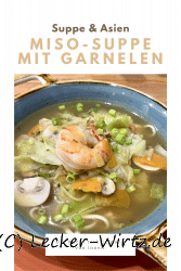 Miso-Suppe mit Garnelen