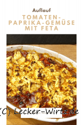 Tomaten-Paprika-Gemüse mit Feta