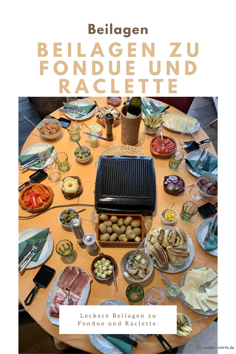 Beilagen zum Käsefondue