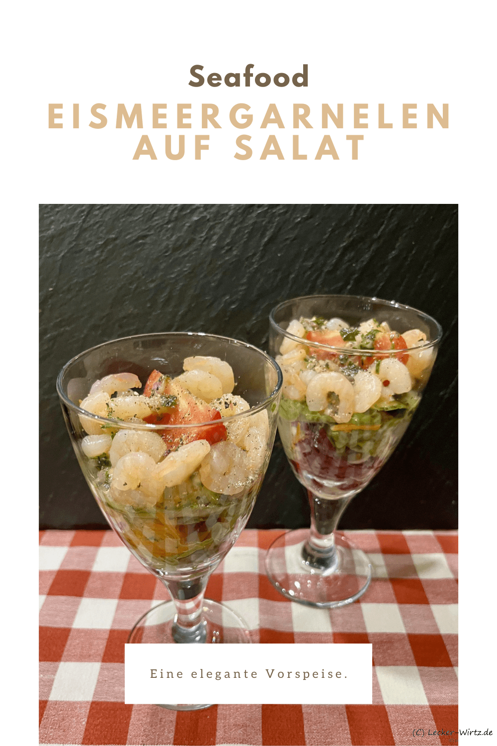 Eismeergarnelen auf Salat
