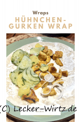 Hühnchen-Gurken Wrap