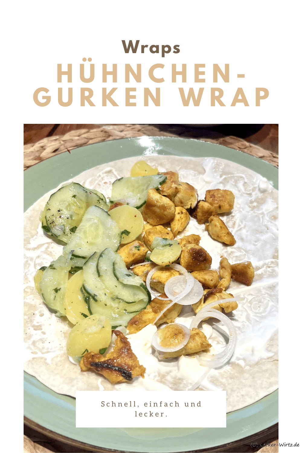 Chicken and Cucumber Wrap