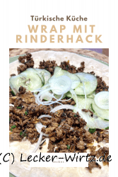 Turkish wrap with ground beef