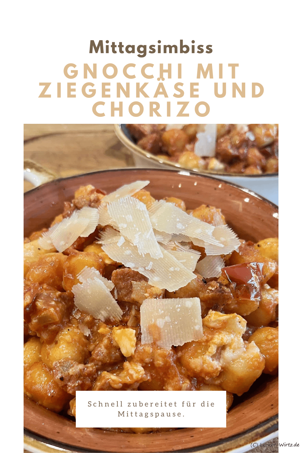 Gnocchi mit Ziegenkäse und Chorizo