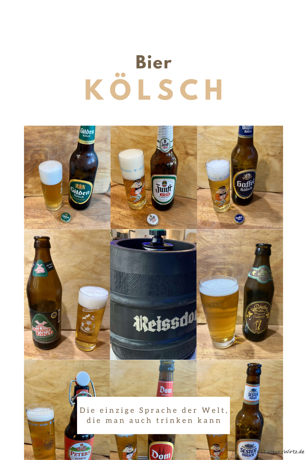 Kölsch – die einzige Sprache der Welt, die Du auch trinken kannst