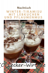 Winter-Tiramisu mit Lebkuchen und Pflaumenmus