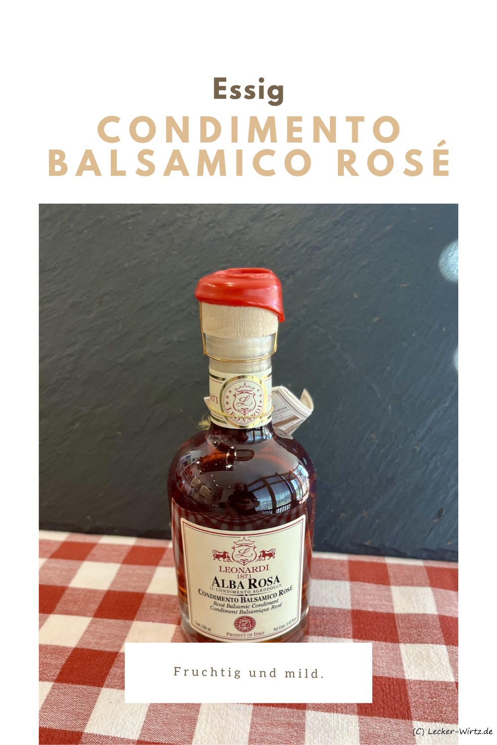 Condimento Balsamico Rosé