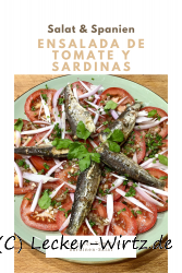 Ensalada de Tomate y Sardinas – spanischer Tomaten-Sardinen-Salat