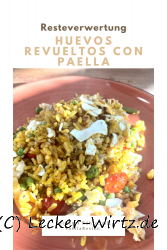 Huevos revueltos con paella – Rührei mit Paella