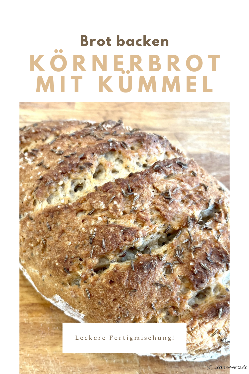 Körnerbrot mit Kümmel