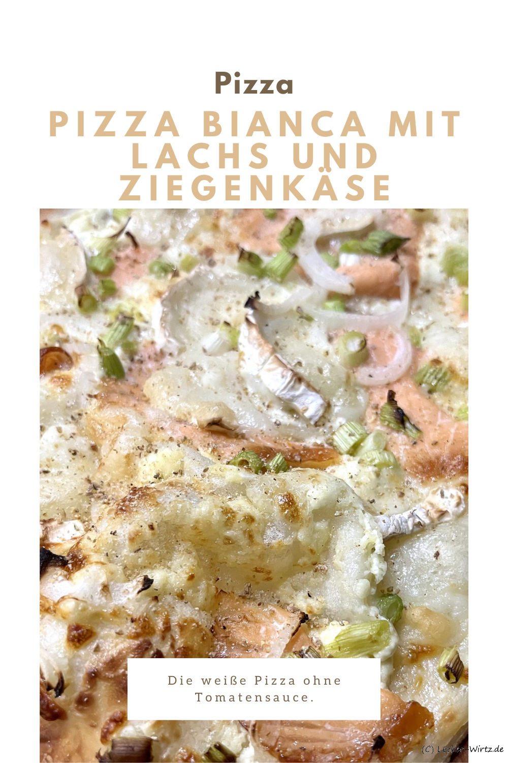 Pizza Bianca mit Lachs und Ziegenkäse – Pizza Bianca con salmone e formaggio di capra