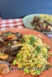 Asiatisches Rindfleisch aus dem Wok