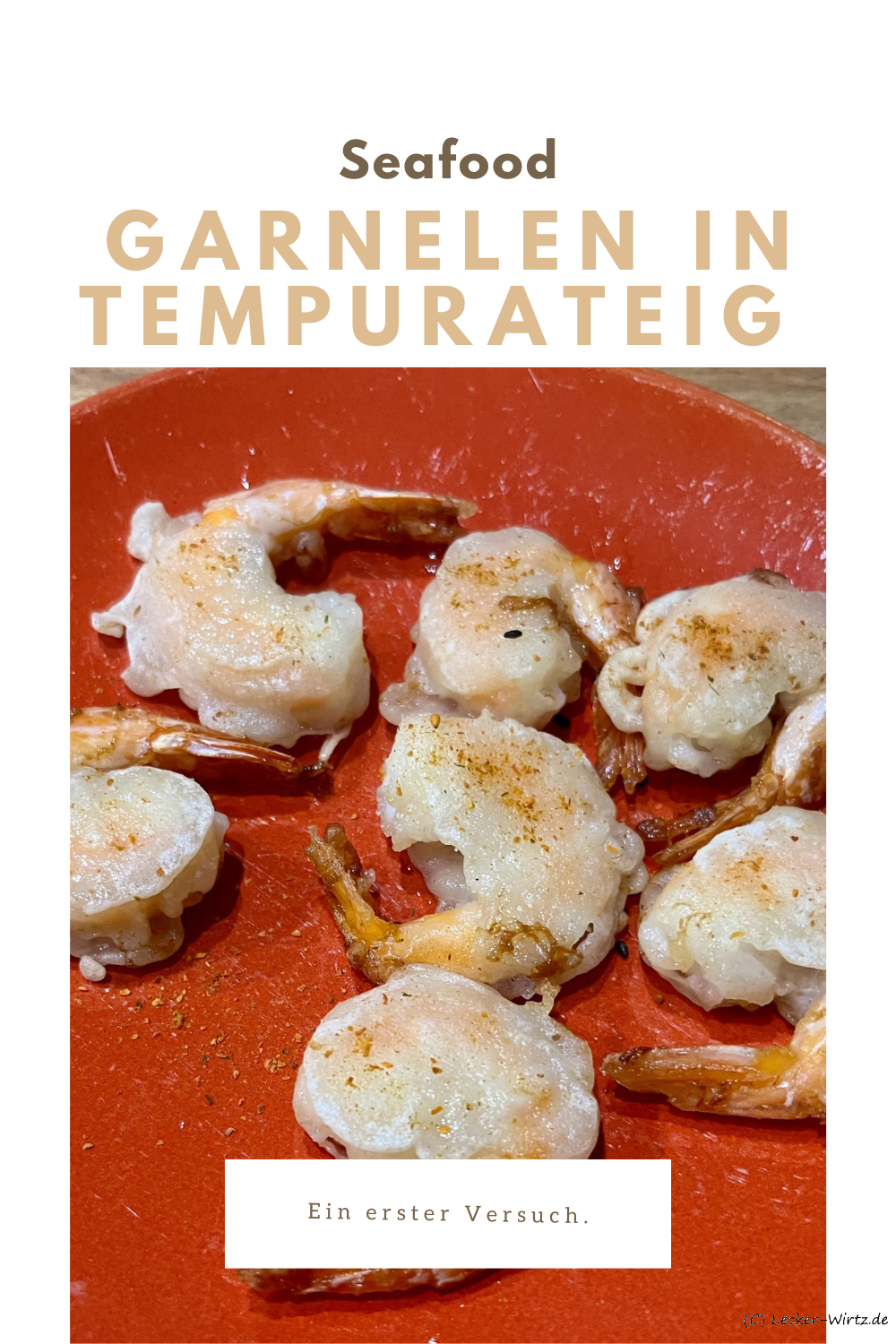 Garnelen in Tempurateig – erster Test