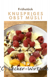 Knuspriges Obst Müsli