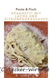 Spaghetti mit Lachs und Zitronengrassauce