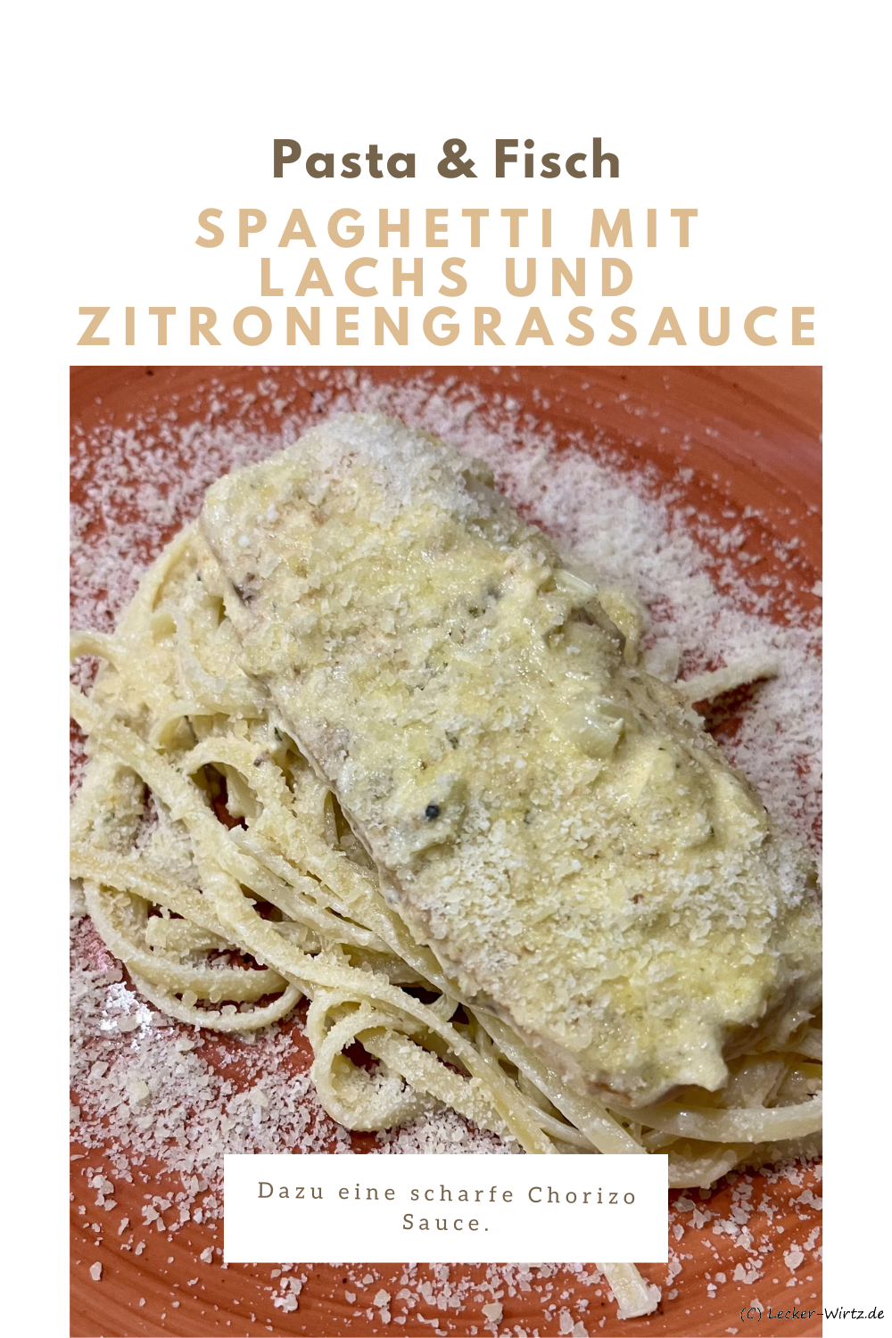 Spaghetti mit Lachs und Zitronengrassauce