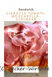 Ciabatta Tomate-Mozzarella-Schinken