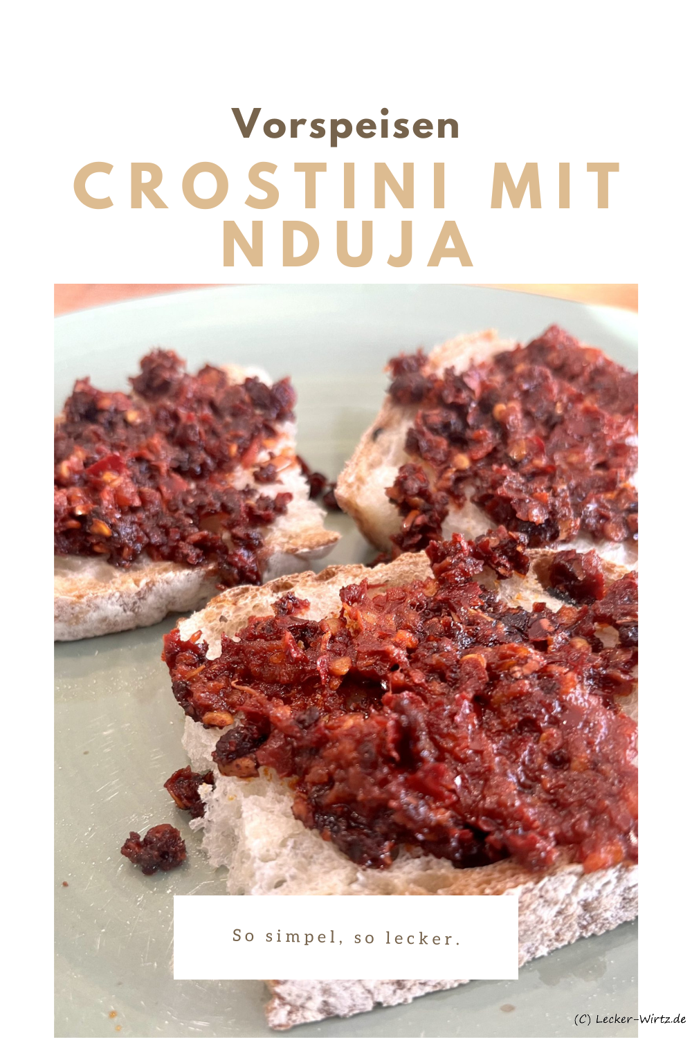 Crostini mit Nduja