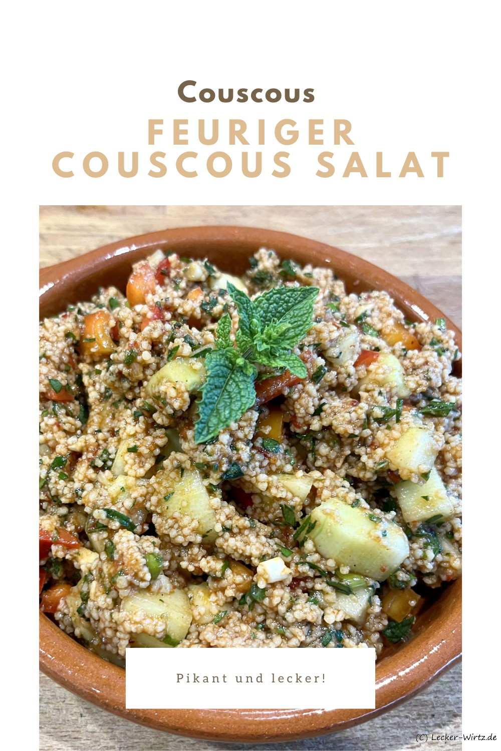 Feuriger Couscous Salat