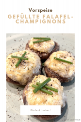 Gefüllte Falafel-Champignons
