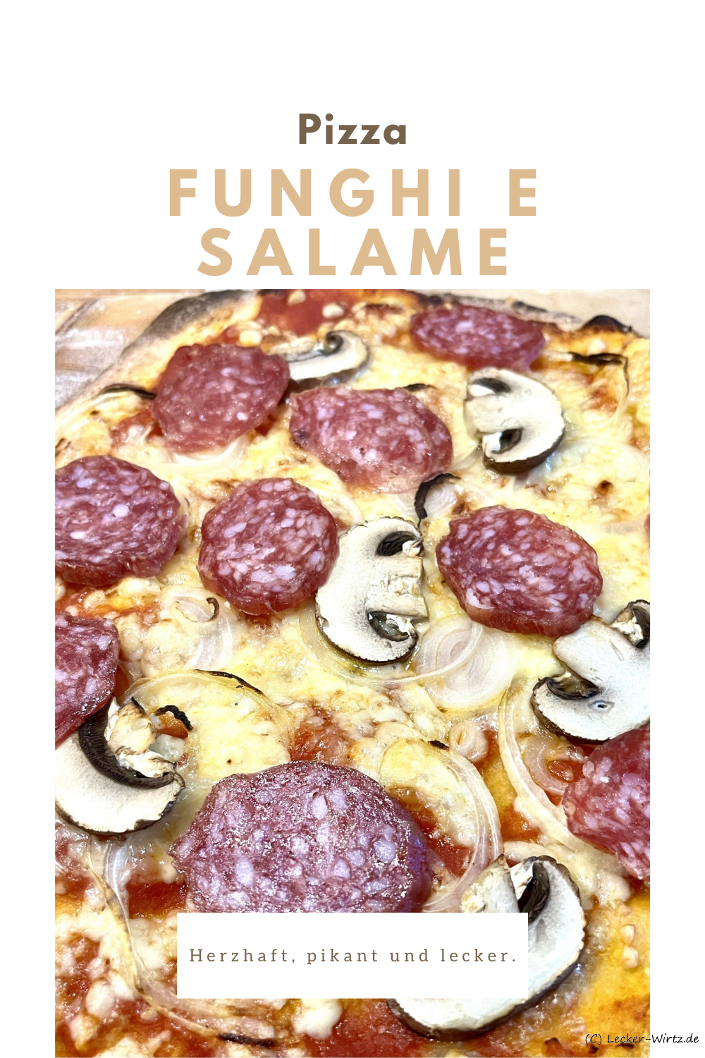 Pizza Funghi e Salame
