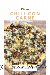 Pizza chili con carne