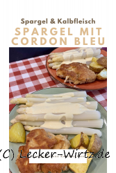 Spargel mit Cordon bleu