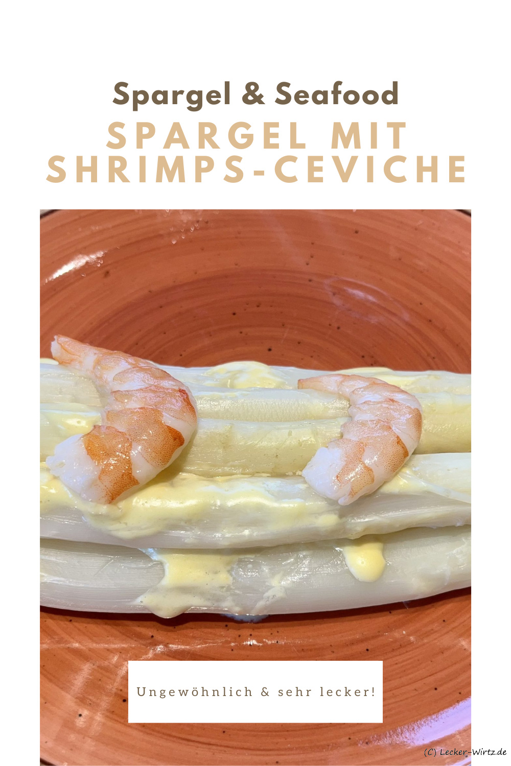 Spargel mit Shrimps-Ceviche